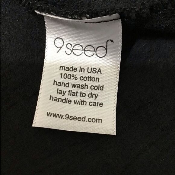 9Seed Resort Black High Low Ruffle Wrap Skirt Size Small - Picture 10 of 12